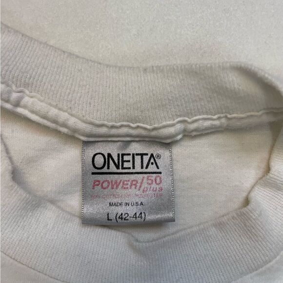 VINTAGE Beach Shells Souvenir Bahamas T-shirt Men Large USA 90s Single Stitch - Picture 8 of 9